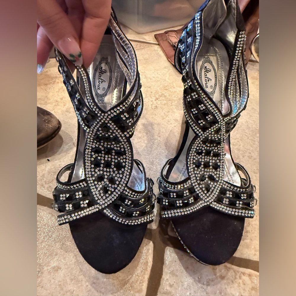 Italina Rhinestone heels - Picture 2 of 10